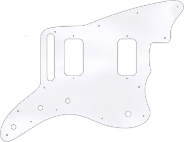 WD Custom Pickguard For Fender Jazzmaster HH #45 Clear Acrylic