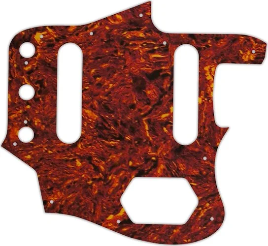 WD Custom Pickguard For Fender Johnny Marr Signature Series Jaguar #05P Tortoise Shell/Parchment