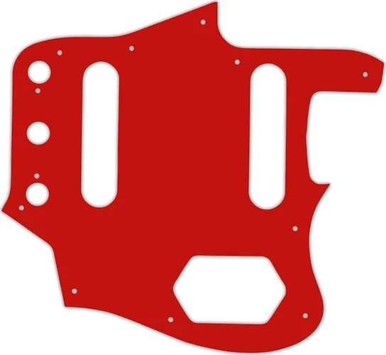WD Custom Pickguard For Fender Johnny Marr Signature Series Jaguar #07S Red Solid
