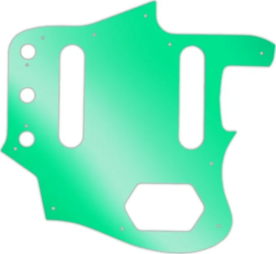 WD Custom Pickguard For Fender Johnny Marr Signature Series Jaguar #10GR Green Mirror