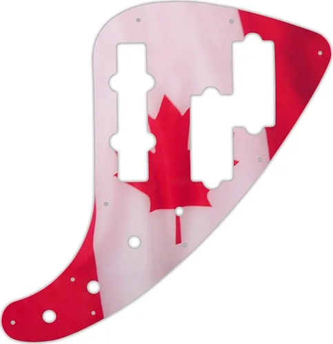 WD Custom Pickguard For Fender JP-90 Jazz Bass #G11 Canadian Flag Graphic