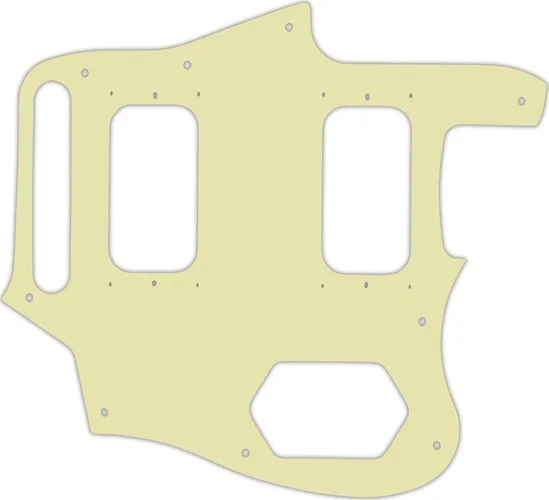 WD Custom Pickguard For Fender Kurt Cobain Signature Series Jaguar #34 Mint Green 3 Ply