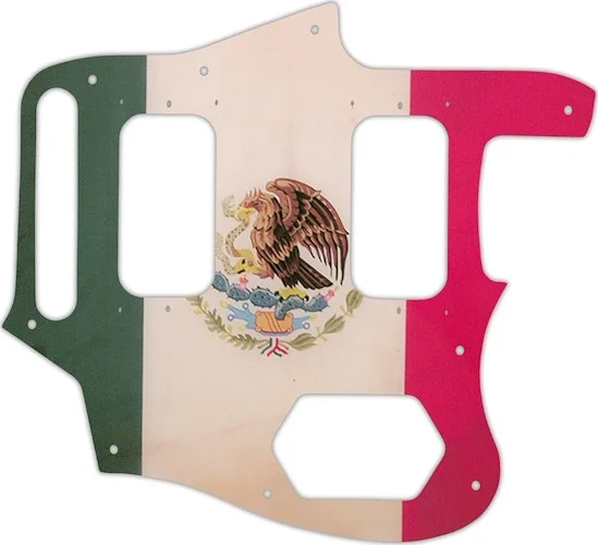 WD Custom Pickguard For Fender Kurt Cobain Signature Series Jaguar #G12 Mexican Flag Graphic