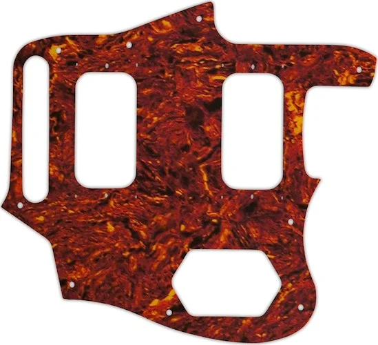 WD Custom Pickguard For Fender Kurt Cobain Signature Series Jaguar #05W Tortoise Shell/White