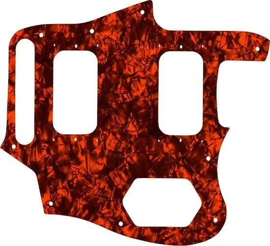 WD Custom Pickguard For Fender Kurt Cobain Signature Series Jaguar #28OP Orange Pearl/Black/White/Black