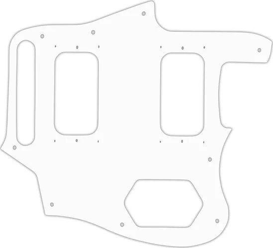 WD Custom Pickguard For Fender Kurt Cobain Signature Series Jaguar #04R White/Red/White