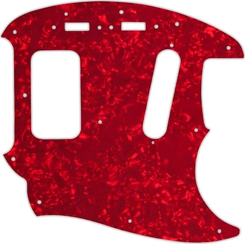 WD Custom Pickguard For Fender Kurt Cobain Mustang #28R Red Pearl/White/Black/White