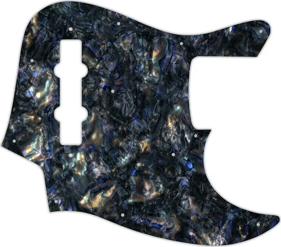 WD Custom Pickguard For Fender Made In Japan Jazz Bass #35 Black Abalone