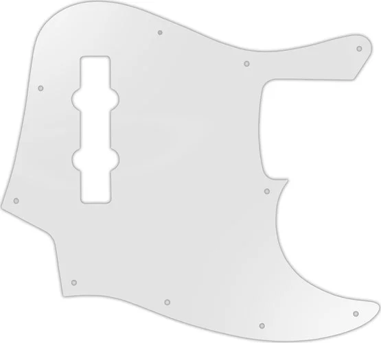 WD Custom Pickguard For Fender Made In Mexico Jazz Bass #22 Translucent Milk White