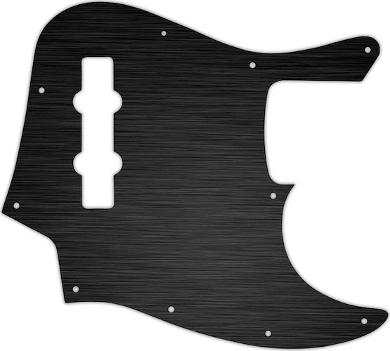WD Custom Pickguard For Fender Made In Mexico Jazz Bass #27 Simulated Black Anodized