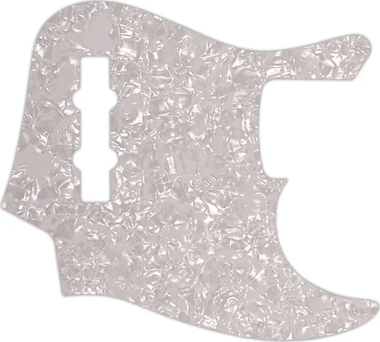 WD Custom Pickguard For Fender Made In Mexico Jazz Bass #28 White Pearl/White/Black/White