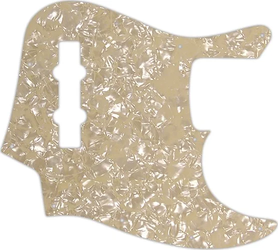WD Custom Pickguard For Fender Made In Mexico Jazz Bass #28C Cream Pearl/Cream/Black/Cream