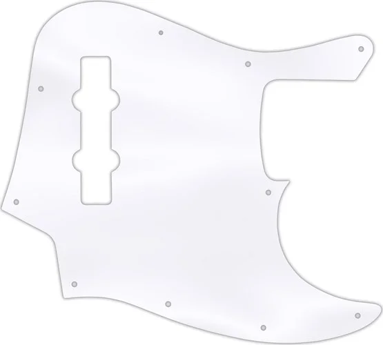 WD Custom Pickguard For Fender Made In Mexico Jazz Bass #45 Clear Acrylic