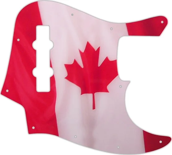 WD Custom Pickguard For Fender Made In Mexico Jazz Bass #G11 Canadian Flag Graphic