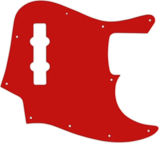 WD Custom Pickguard For Fender Made In Mexico Jazz Bass #07 Red/White/Red