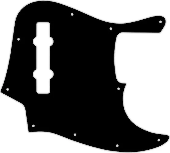 WD Custom Pickguard For Fender Made In Mexico 5 String Jazz Bass #01T Black Thin