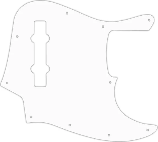 WD Custom Pickguard For Fender Made In Mexico 5 String Jazz Bass #02 White