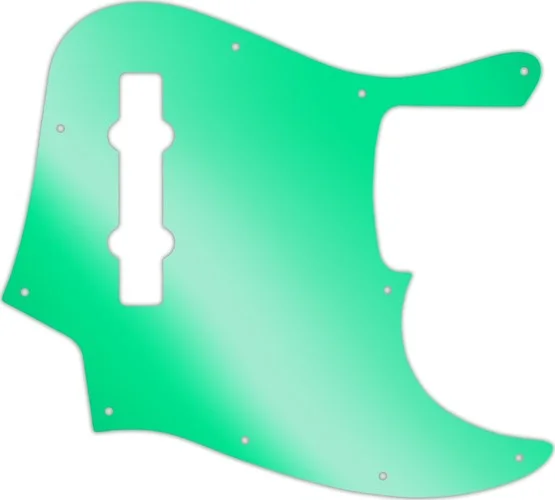 WD Custom Pickguard For Fender Made In Mexico 5 String Jazz Bass #10GR Green Mirror