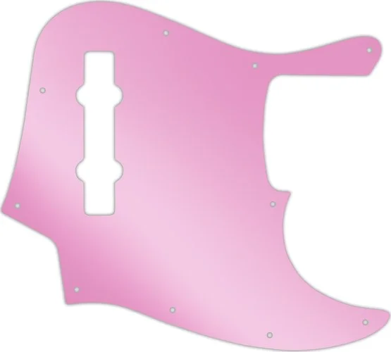 WD Custom Pickguard For Fender Made In Mexico 5 String Jazz Bass #10P Pink Mirror