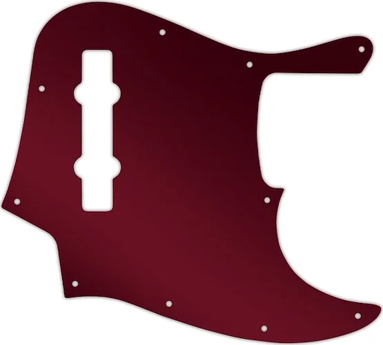 WD Custom Pickguard For Fender Made In Mexico 5 String Jazz Bass #10R Red Mirror