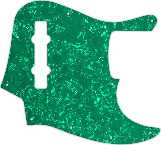 WD Custom Pickguard For Fender Made In Mexico 5 String Jazz Bass #28GR Green Pearl/White/Black/White