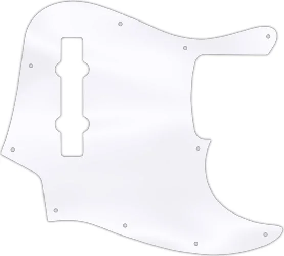 WD Custom Pickguard For Fender Made In Mexico 5 String Jazz Bass #45T Clear Acrylic Thin