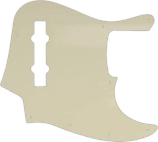 WD Custom Pickguard For Fender Made In Mexico 5 String Jazz Bass #55 Parchment 3 Ply