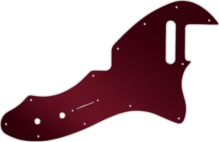 WD Custom Pickguard For Fender Made In Mexico '69 Telecaster Thinline Reissue #10R Red Mirror