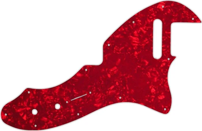 WD Custom Pickguard For Fender Made In Mexico '69 Telecaster Thinline Reissue #28R Red Pearl/White/B