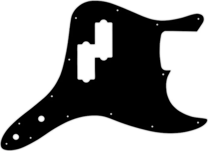 WD Custom Pickguard For Fender 2002-2010 Mark Hoppus Signature Bass #29T Matte Black Thin