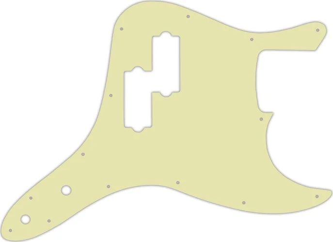 WD Custom Pickguard For Fender 2002-2010 Mark Hoppus Signature Bass #34 Mint Green 3 Ply