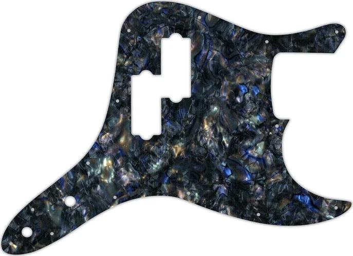 WD Custom Pickguard For Fender 2002-2010 Mark Hoppus Signature Bass #35 Black Abalone
