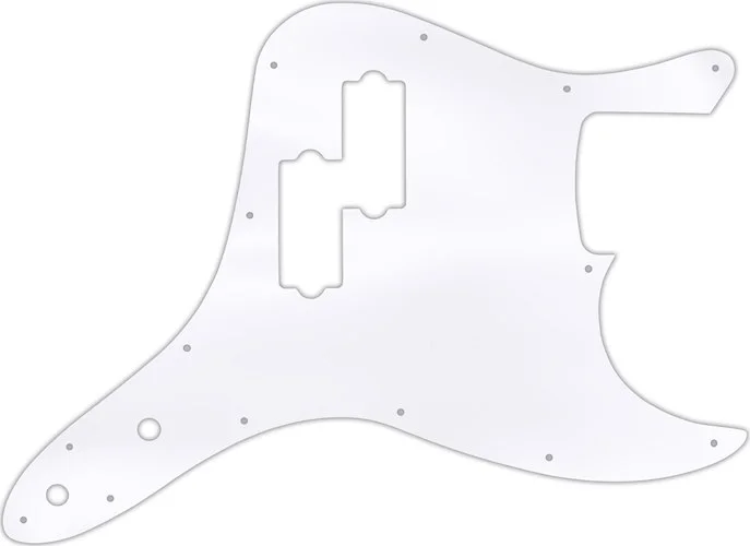 WD Custom Pickguard For Fender 2002-2010 Mark Hoppus Signature Bass #45T Clear Acrylic Thin