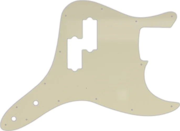 WD Custom Pickguard For Fender 2002-2010 Mark Hoppus Signature Bass #55S Parchment Solid