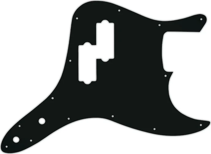 WD Custom Pickguard For Fender 2002-2010 Mark Hoppus Signature Bass #01A Black Acrylic