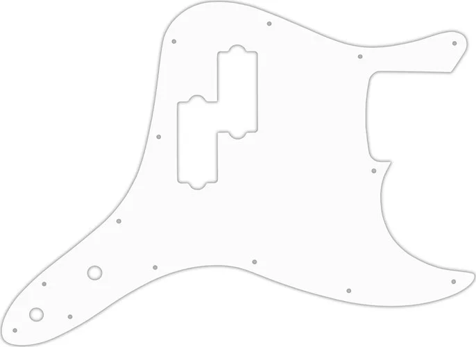 WD Custom Pickguard For Fender 2002-2010 Mark Hoppus Signature Bass #02T White Thin