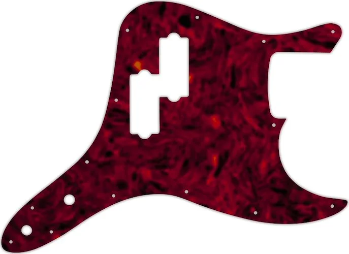 WD Custom Pickguard For Fender 2002-2010 Mark Hoppus Signature Bass #05T Tortoise Shell Solid (Semi-