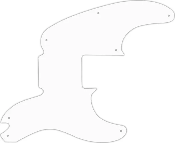 WD Custom Pickguard For Fender Mike Dirnt Signature Precision Bass #02M White Matte