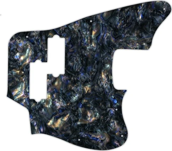 WD Custom Pickguard For Fender Modern Player Jaguar Bass #35 Black Abalone