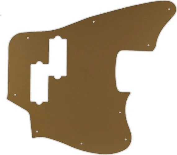 WD Custom Pickguard For Fender Modern Player Jaguar Bass #59 Gold/Clear/Gold