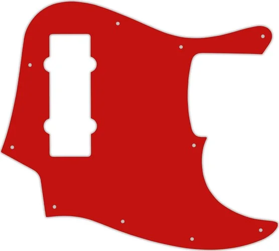WD Custom Pickguard For Fender 2012-2013 Made In China 5 String Modern Player Jazz Bass V #07 Red/Wh