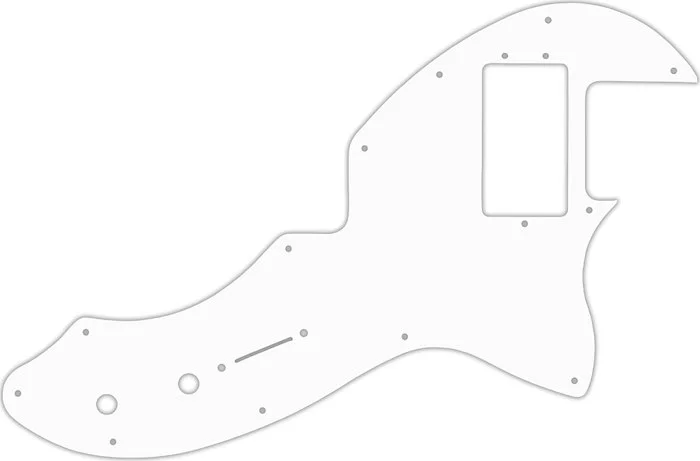 WD Custom Pickguard For Fender Modern Player Short Scale Telecaster #02T White Thin
