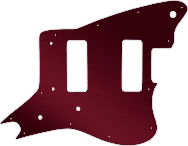WD Custom Pickguard For Fender Modern Player Jaguar - Custom Designed #10R Red Mirror