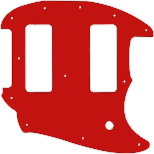 WD Custom Pickguard For Fender OffSet Series Mustang #07S Red Solid