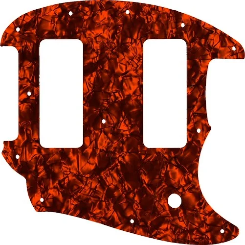 WD Custom Pickguard For Fender OffSet Series Mustang #28OP Orange Pearl/Black/White/Black