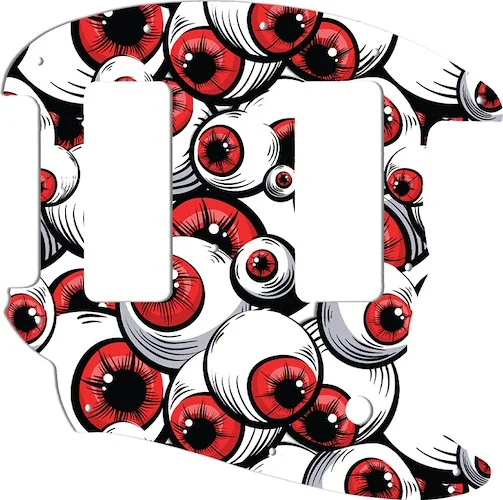 WD Custom Pickguard For Fender OffSet Series Mustang #GHA01 Red Eye Graphic