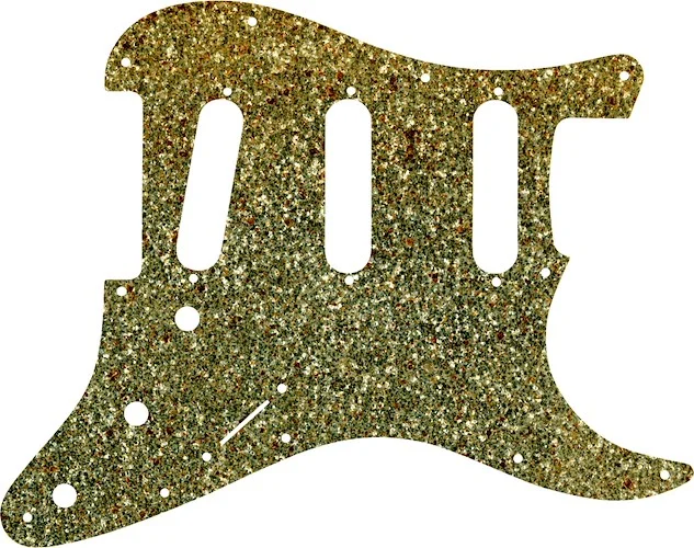 WD Custom Pickguard For Fender Old Style 11 Hole or American Vintage '62 Reissue Stratocaster #60GS Gold Sparkle 