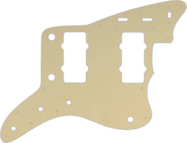 WD Custom Pickguard For Fender Original USA Or USA Reissue Jazzmaster #06T Cream Thin