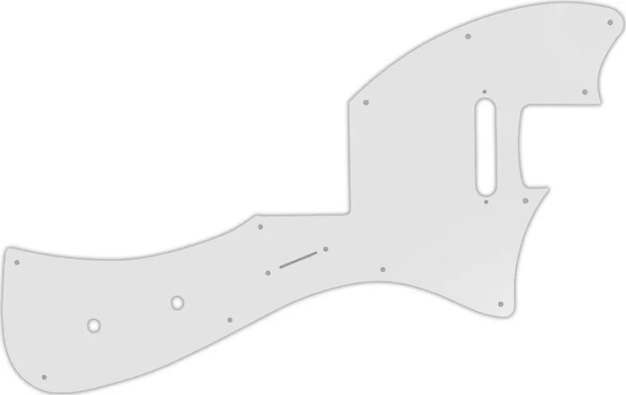 WD Custom Pickguard For Fender Parallel Universe Meteora #22 Translucent Milk White