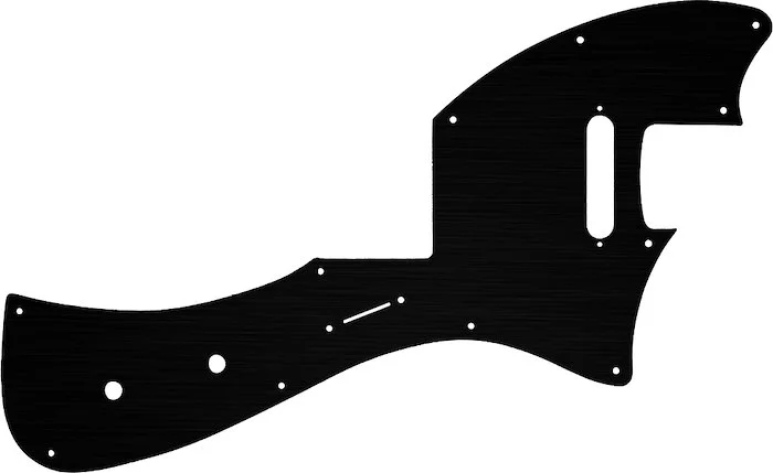 WD Custom Pickguard For Fender Parallel Universe Meteora #27T Simulated Black Anodized Thin